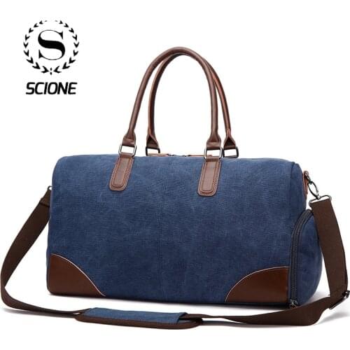 Scione Men Shoulder Messenger Bags For Men Canvas Travel Bag Fashion Handbag High Quality Business Vintage Bag For men