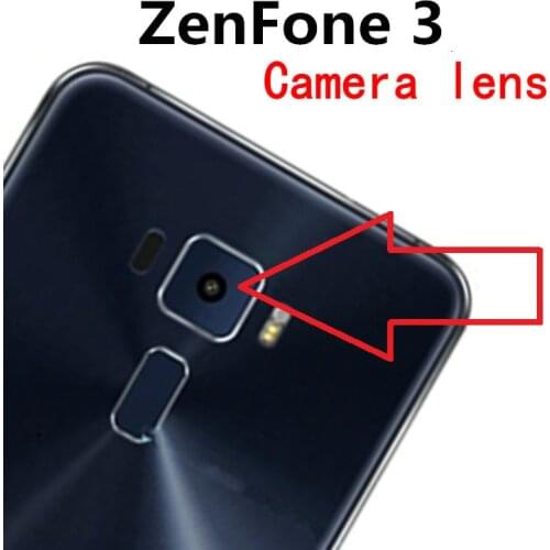 2pcs/lot Coopart New Back Rear Camera lens glass for Asus ZenFone3 ZenFone 3 ZE552KL with Sticker top quality