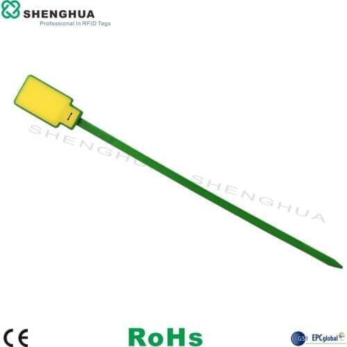 10pcs/pack Security smart Rfid seal tag UHF Rfid zip tie tag laser printable number encodable for warehouse management