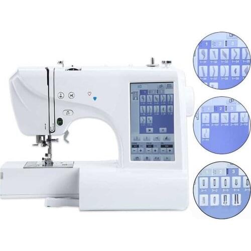 INNE Embroidery Machine Computerized Automatic Sewing Professional Digital Pattern DIY Custom Multifunction LCD Screen