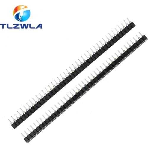 10PCS 2.54mm Pin Header Female Single Row 40 Pin 2.54mm Round Pin Connector 1x40
