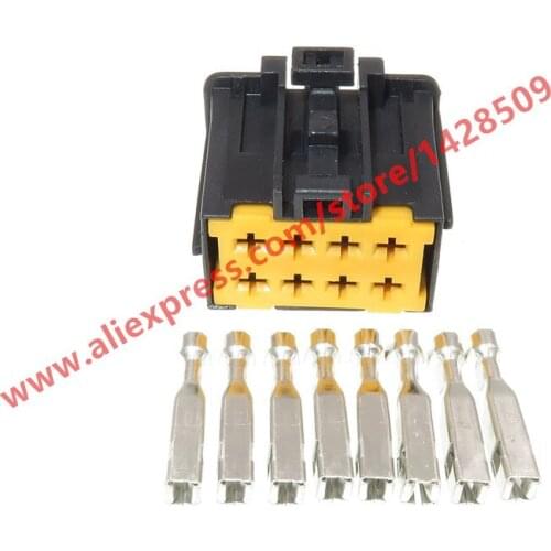 5 Sets 8 Pin Automotive Anti-theft Window Lifter Harness Connector For Peugeot Citroen