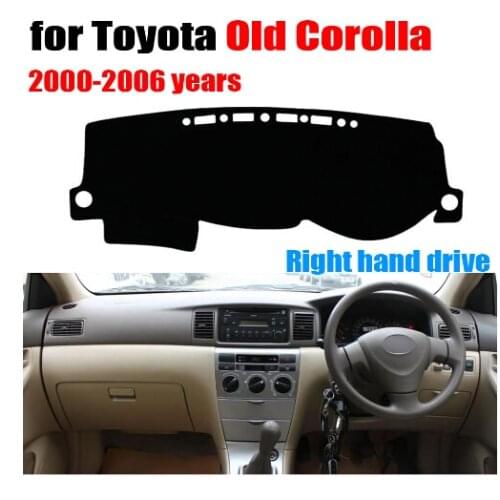 RKAC Car dashboard cover mat for TOYOTA old COROLLA 2000-2006 year Right hand drive dashmat pad dash mat covers accessories
