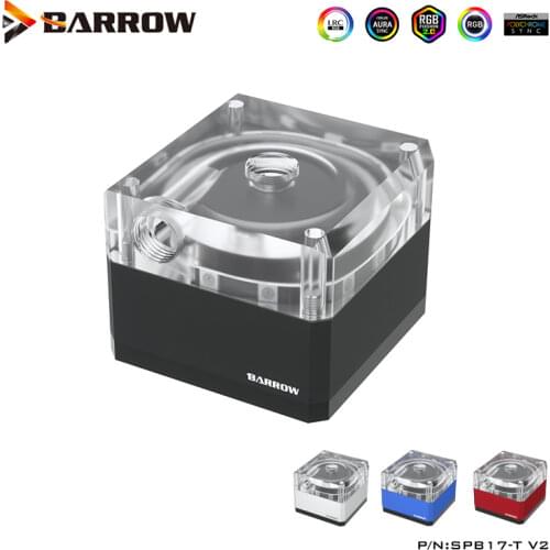 Barrow 17w PWM DDC Pump, Through Hole, Professional By CRZF-SDB,LLO11-SDB Distro Plate Pump,960L/H,SPB17-T V2