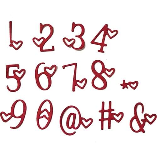 Heart Shaped Digital DIY Scrapbook With Metal Cutting Dies Mold Mold Photo Album Decoration Embossing DIY Paper Card 2021 New