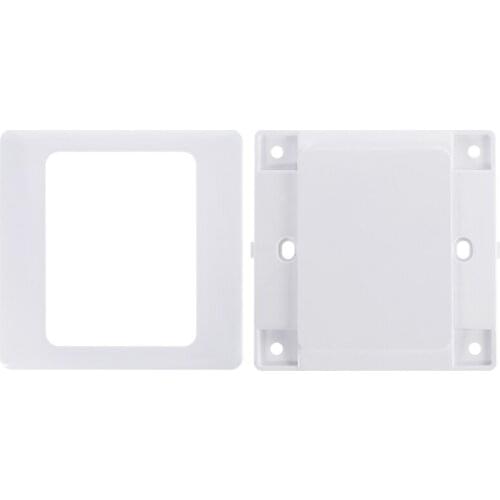 Electric Wall Switch Socket Blank Cover Panel Whiteboard ABS Outlet Plate Bezel Tool 86x86mm HX6D