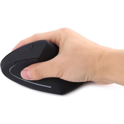 2.4G Ergonomic Vertical Wireless Optical Wrist Healing USB Mouse For Laptop PC P9YA
