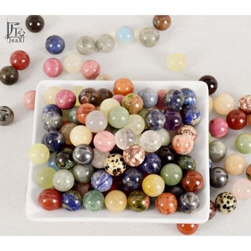 100G Crystal Balls with Natural stones and minerals Sphere Feng Shui Natural Stone Healing Chakra Hand Massage Balls