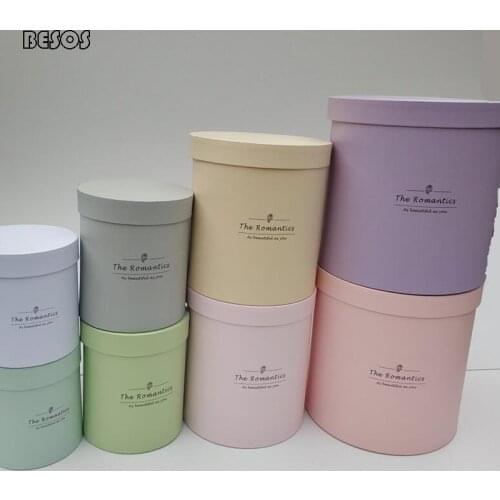 Ins Style Candy Color Letter Round Gift Box Wedding Party Valentines Day Belt Wallet Flower Hard Cardboard Paper Gift Box