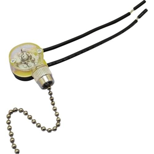 JX42B 250V DIY Wall Light Pull Chain Cord Controller Switch for Showroom Home Universal Ceiling Fan Lamp 85DA