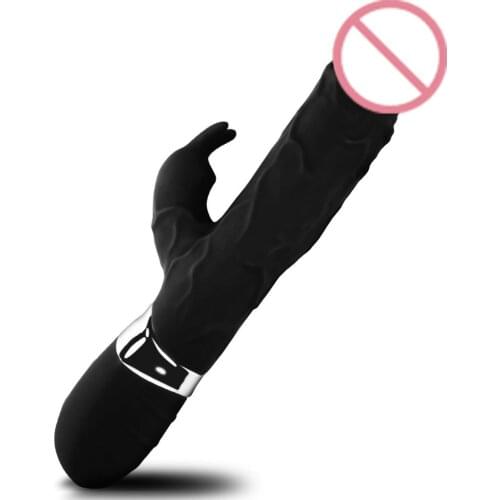Hot Sale Rabbit Vibrator 360 Degree Rotation Stimulate Massage G-Spot Vibrating Penis Clitoris Vibrator Adult Product for Women