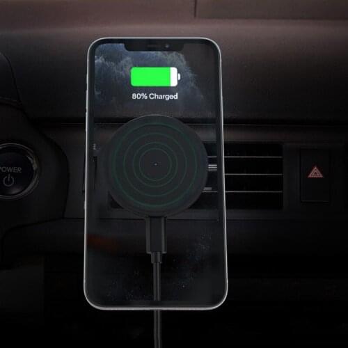 15W Magnetic Mag Fast Safe Wireless Charger For iPhone 12 Pro Max 12Mini Macsafe Car Mount Qi Wireless Chargers Phone Holder