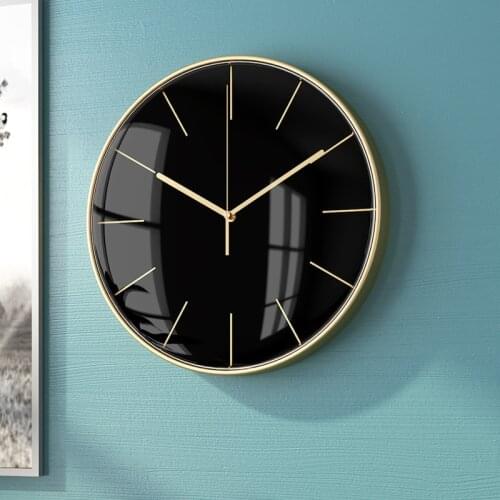 30x30cm Metal Mute Wall Clock Nordic Simple Creative Living Room Clock Fashion Home Decorative Wall Clock