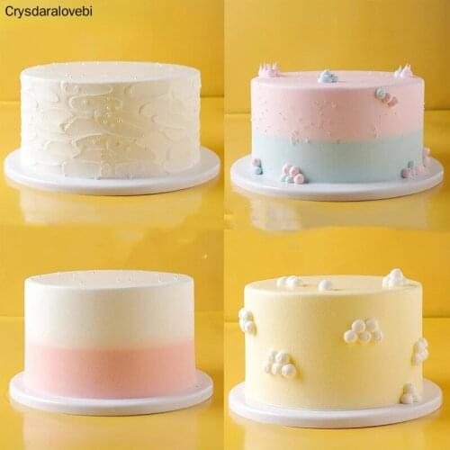 6/8 Inch Simulation Cake Model Plastic Silica Gel Artificial Cake Window Display Samples Cake Decorating Supplies Fake Cake