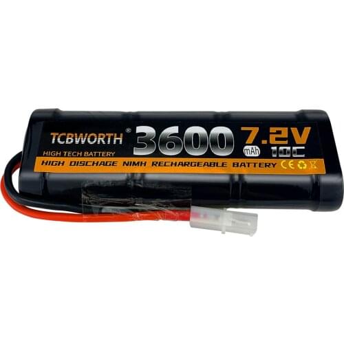 New 7.2V 10C 3600mAh NiMH Replacement RC Battery with Tamiya Discharge Connector for RC Toys Racing Cars Boat Aircraft Free Ship