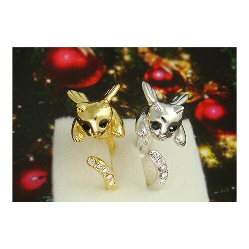 Drop shipping-3D Angel Wing Kitty Cat Ring
