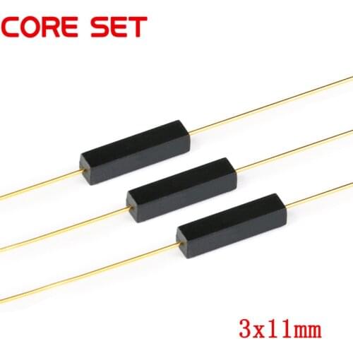 100Pcs 3x11mm Plastic Reed Switch Magnetic Reed Switchs Sensor Normally Open DIY Kit Electronic NO