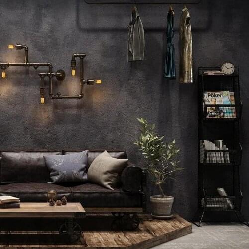 Retro Nostalgic Pure Pigment Color Industrial Wind Cement Gray Wallpapers Wallpaper Background Wall Home Decor Decoration Salon