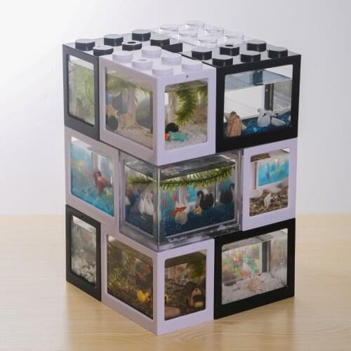 The tank is superimposed with eco-tank fish tank seaweed ball spider box ant box small mini reptile row tank
