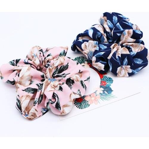 Girls Silk Scrunchie Hairband Women Retro Hair Rubber Bands Hair Accessories Headband Gum Hair Tie Rope Ponytail Holder