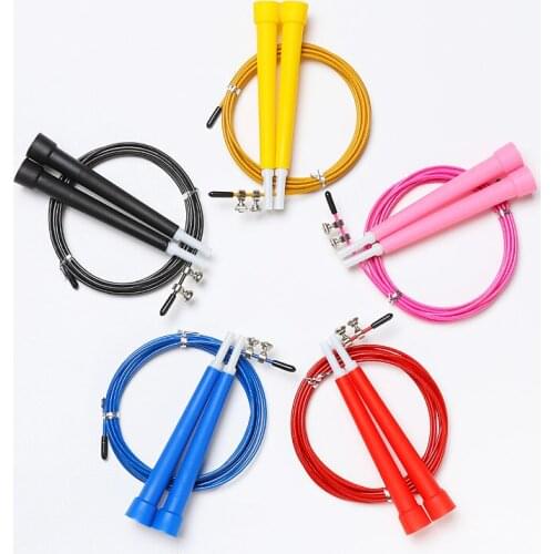 Plastic Handle Steel Wire Jump Rope Adult Weight Loss Children Exam Student Fitness Equipment