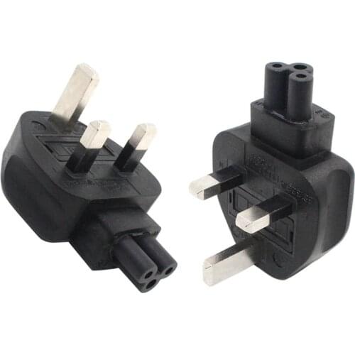 UK BS1363/A Standard Plug to IEC C5 AC Power Adapter,British Male to C5 Female PDU/UPS Server, Singapore Malaysia Plug Converter