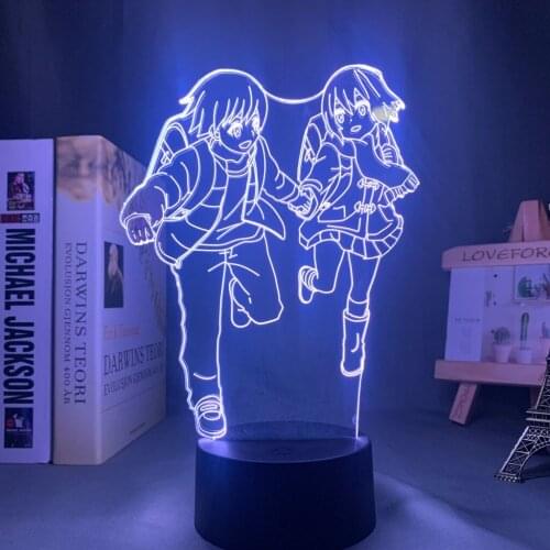 Erased Led Night Light for Bedroom Decor Nightlight Birthday Gift Anime 3d Lamp Erased