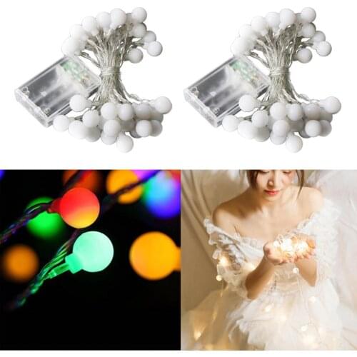 LED String Lights Balls Christmas Light Fairy String Lights Backyard Home Office Decorative Lighting