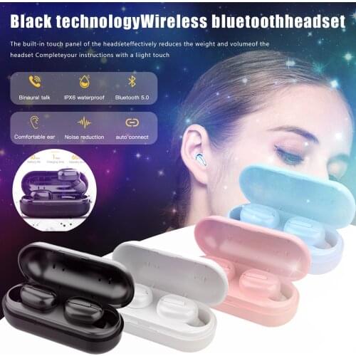 TWS Wireless Bluetooth Headphones with Microphone Sports Headset Stereo Music Earbuds Earphones For Xiaomi Huawei OPPO Samsung
