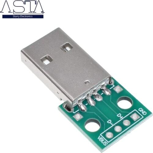 USB2.0 Male to 4P DIP switch DIP adapter board module USB adapter plate wholesale USB-0