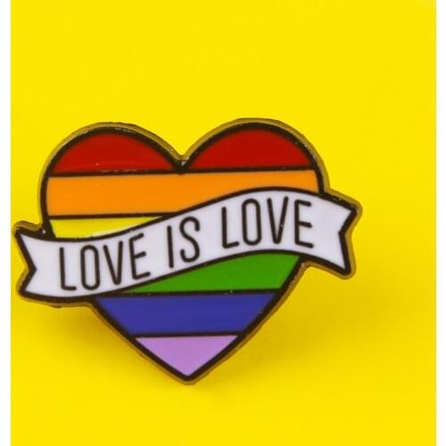 LGBT Rainbow Love Badges on Backpack Badge Pride Badges for Clothes Enamel Pins for Backpacks Clothes Lapel Pin LGBT Accessories