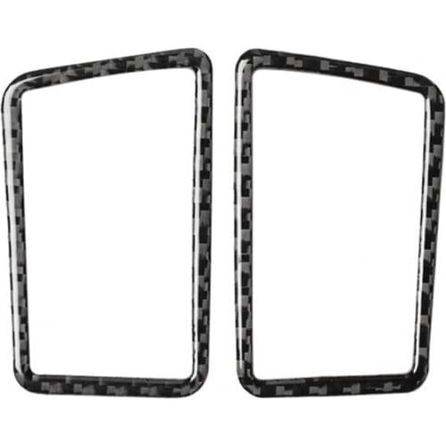 2Pcs Air Outlet Sticker Non-fading Self-adhesive Carbon Fiber High Stickiness Air Vent Trim for Lexus NX 200 200t 300h 2014-21