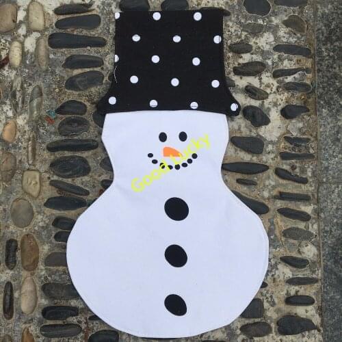 200pcs/lot free shipping Outdoor decoration Double layer Christmas garden flags 4 styles Mixed yard flag