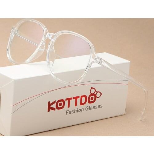 2020 Fashion Plastic Retro Eyeglasses Oversized Men Women Glasses Frame Spectacle Clear Transparent Myopia Lens Eyewear Oculos