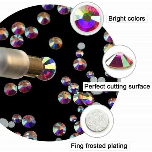 3D Nail Art Rhinestones Mixed Color Chameleon Stone Crystal AB FlatBack Glitter Diamond Nail Beads DIY Nail Art Decoration