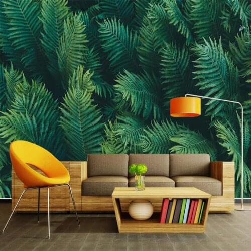 Milofi Custom 3D Wallpaper Mural Tropical Forest banana leaves photo murals living room restaurant cafe background wall paper mu