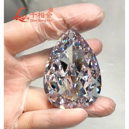 480ct 34*47mm white color pear shape Millennium Star cubic zirconia loose stone cz stone