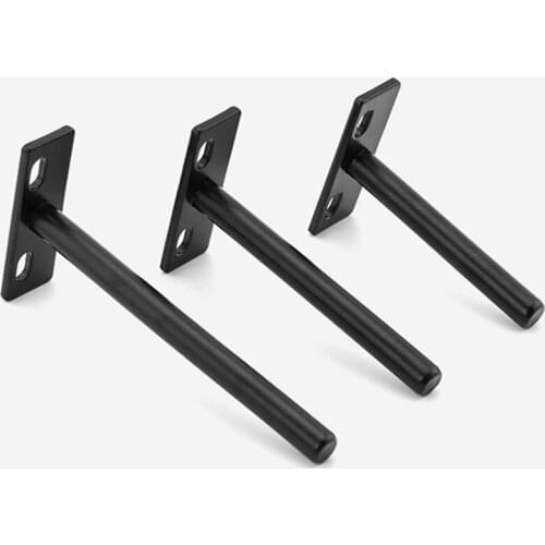 1PC Black 3"4"5" Folding Shelf Support Bracket Hidden Floating Wall Shelf Support Brackets for Heavy Duty Bracket