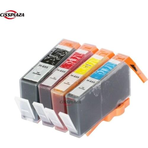 CISSPLAZA 2sets ink cartridge Compatible for hp655 655 XL for HP 655xl Deskjet 3525 4615 4625 5525 6525 PRINTER full ink