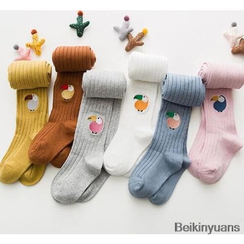 1-8 years old children spring and autumn winter pantyhose cotton female baby baby knitted leggings soft baby clothing