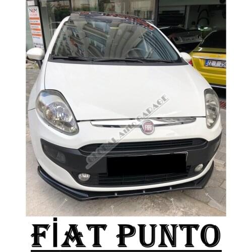 For Fiat Punto Front Bumper Attachment Lip 2003-2020 Piano Glossy Black Splitter Diffuser Universal Spoiler Bumper