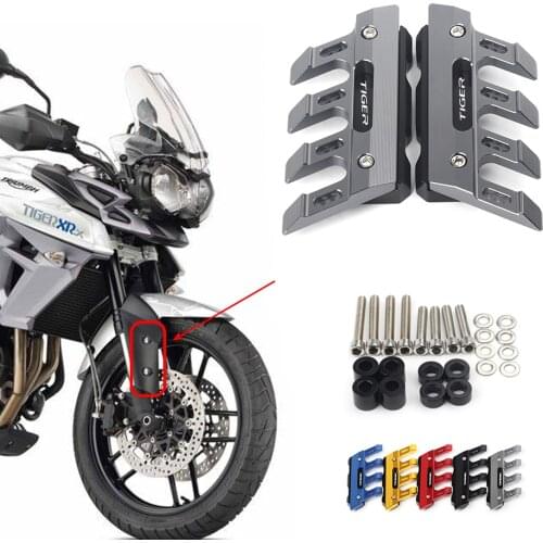 For Triumph Tiger 800 800XRX 800X 1050 1200 Motorcycle Mudguard Front Fork Protector Guard Front Fender Slider Accessories