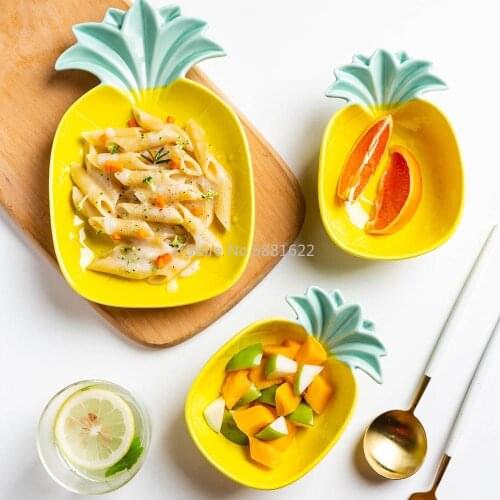 Fruit Snack pineapple plates household dishes children tableware dessert bowls Dinnerware Kitchen supplies
