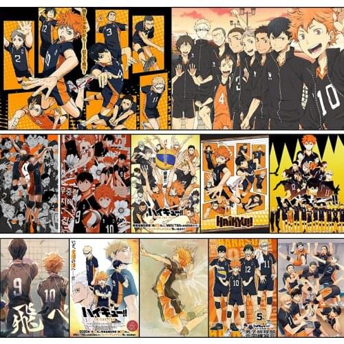 Haikyuu! ! Anime Poster Volleyball Boy Art Painting Room Decoration Wall Stickers, Posters, Wallpapers, Hanging Pictures