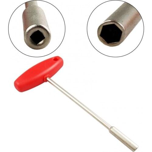 50%HOT Plastic T-shaped Socket Bike Built-in Tool Steel Concealed Spoke Cap Wrench
