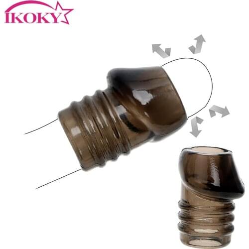 IKOKY Cock Ring Penis Ring Sex Toys For Men Delay Ejaculation Screw Type Glans Penis Sleeve Adult Sex Toys Chastity Cockring