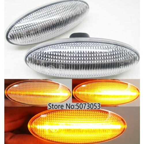 2PCS Dynamic Side Marker Turn signal indicator repeater light for Toyota Yaris Mk2 P9 RAV4 Mk3 ACA3/ALA3 Auris Mk1 E15 COROLLA