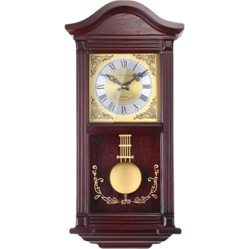 Chinese Creative Large Wall Clock Retro Shabby Chic Vintage Style Swing Wall Clock Silent clocks wall home decor living room