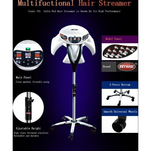 Classical red Infrared hair heater count701 Salon use hair treatment Machine hair dryer thermal treament Machine Color white