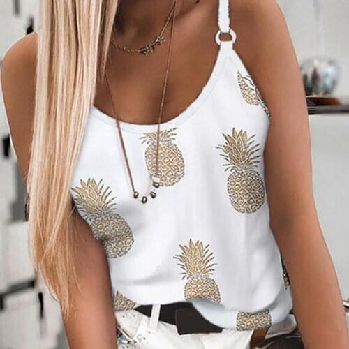 70% Hot Sell Women Top Thin Texture Adjustable Suspender Lightweight Summer Splicing Design Round Neck Spaghetti Straps Vest for